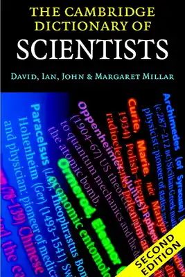 New Release The Cambridge Dictionary of Scientists (Paperback)